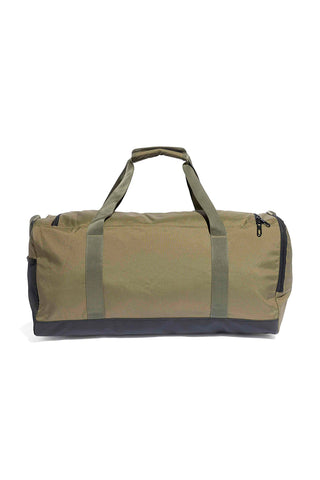 Borsone verde con logo laterale Adidas Linear Duffel