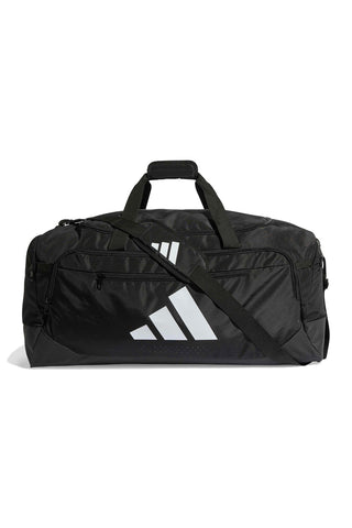 Borsone Nero con Logo a Tre Strisce Adidas JZ606
