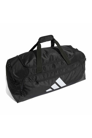 Borsone Nero con Logo a Tre Strisce Adidas JZ606