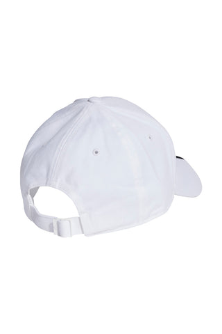 Cappellino Bianco con Frontino Curvo Adidas Baseball 3S Cap