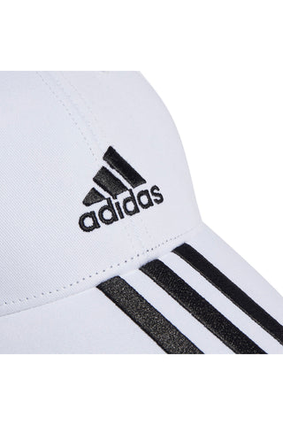 Cappellino Bianco con Frontino Curvo Adidas Baseball 3S Cap