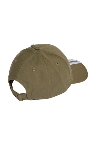 Grüne Kappe mit gebogenem Schirm Adidas Baseball 3S Cap