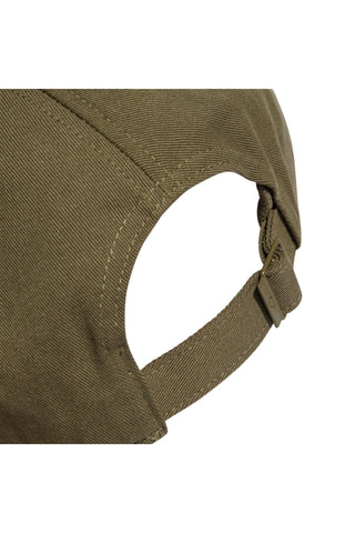 Grüne Kappe mit gebogenem Schirm Adidas Baseball 3S Cap