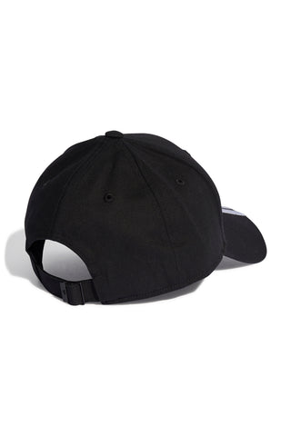 Schwarze Cap mit gebogenem Schirm Adidas Baseball 3S Cap