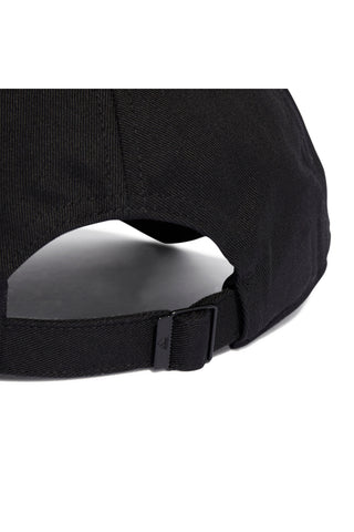 Schwarze Cap mit gebogenem Schirm Adidas Baseball 3S Cap