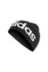Schwarze Mütze mit weißem ADIDAS DAILY BEANIE-Logo