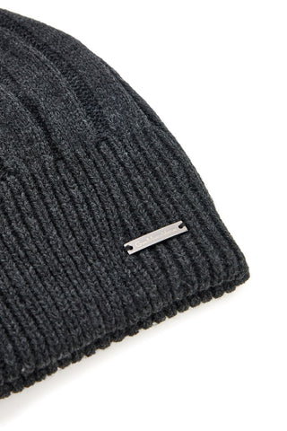 Berretto a Coste Antracite Gianmarco Venturi 73341 da Uomo