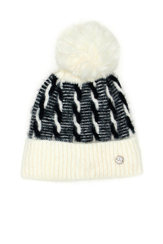 Berretto con pon-pon bianco con interno foderato GIANMARCO VENTURI 61055