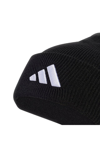 Cappello nero in maglia con logo ricamato Adidas NEW LOG BEA CUF