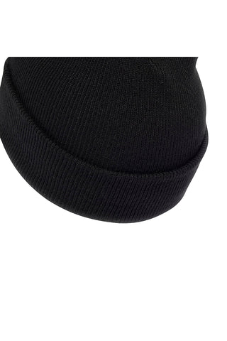 Cappello nero in maglia con logo ricamato Adidas NEW LOG BEA CUF