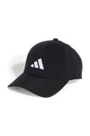 Cappellino nero con visiera curva e logo Adidas JN 6589