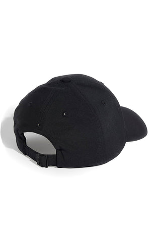 Schwarze Kappe mit gebogenem Schirm und Adidas-Logo JN 6589
