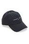 Schwarze Tommy Jeans Logo-Kappe mit gesticktem Logo