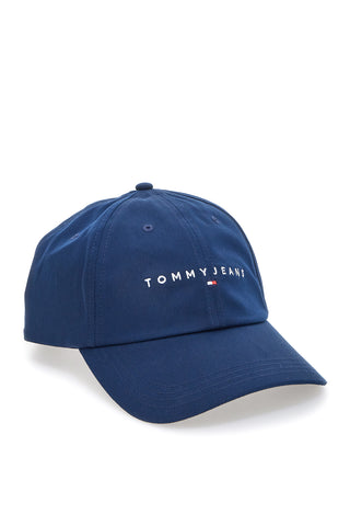 Cappellino blu con logo ricamato Tommy Jeans Logo Cap