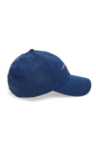 Tommy Jeans Logo Cap, blaue Kappe mit gesticktem Logo