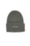 Tommy Jeans Linear Beanie, grüne Strickmütze mit Logo