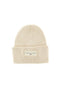 Cappello beanie beige in maglia con logo Tommy Jeans Linear Beanie