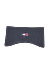 Schwarzes Strickband mit Tommy Jeans Heritage Core Logo