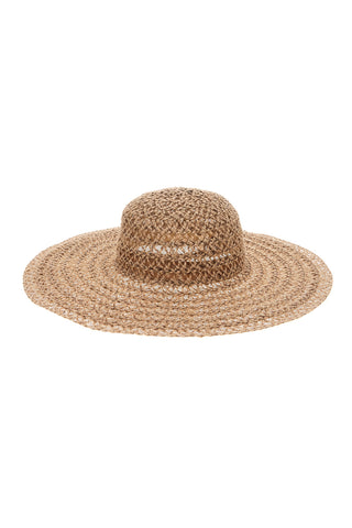 Selun beach beige geflochtener breitkrempiger Hut SUI 261002/A