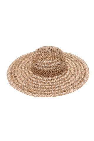 Selun beach beige geflochtener breitkrempiger Hut SUI 261002/A