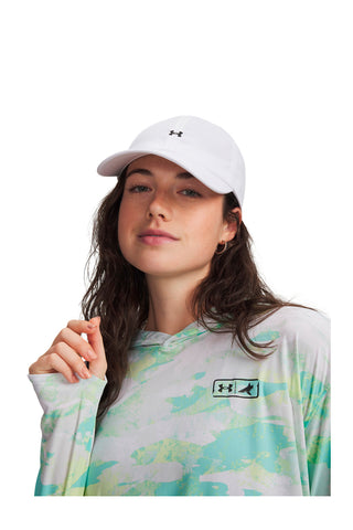 Weißer Hut mit Under Armour Logo 1369790-104