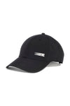 Schwarze Kappe mit Adidas BB CAP LT MET Logo-Plakette