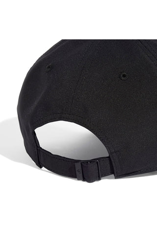 Schwarze Kappe mit Adidas BB CAP LT MET Logo-Plakette