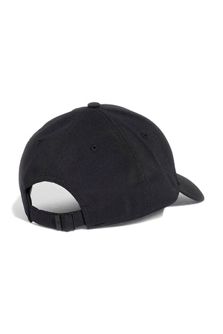Schwarze Kappe mit Adidas BB CAP LT MET Logo-Plakette