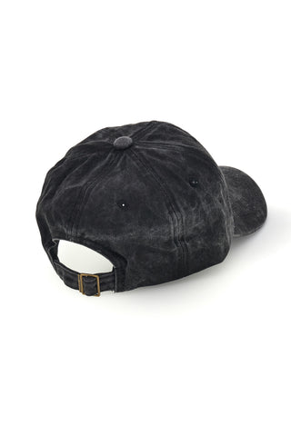 Cappellino Nero con Visiera e Scritta 