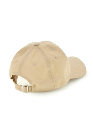 Cappellino Beige con Visiera e Scritta 