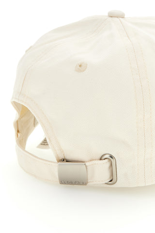 Cremefarbene Kappe mit Calvin klein CK CAP Logo