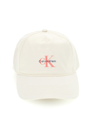 Cremefarbene Kappe mit Calvin klein CK CAP Logo