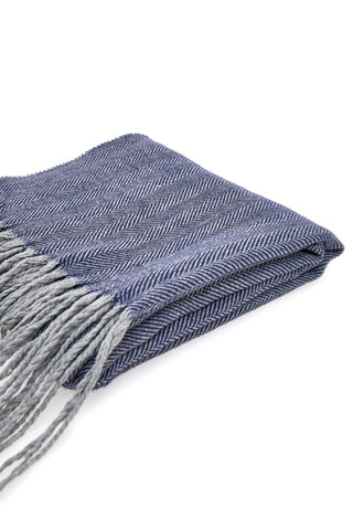 GianMarco Venturi Herren-Schal, Blau, 66175