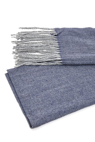 GianMarco Venturi Herren-Schal, Blau, 66175