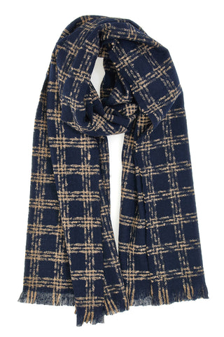 Blauer Strickschal für Damen Gianmarco Venturi 62936