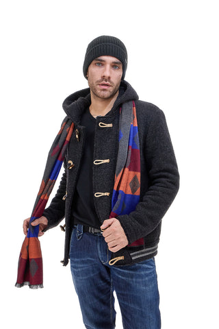 Orange/Grauer Schal Roncato 46.001.16