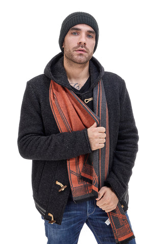 Orange/Grauer Schal Roncato 4600103