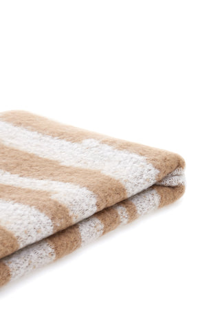 Maxi Sciarpa Beige da Donna A Righe Pittarello 1198/D