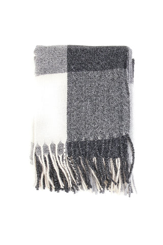 Pittarello karierter grauer Schal für Herren 1225/U