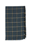 Basile Blau karierter Schal 0149/U