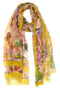 Gelber Foulard-Schal mit Blumen Gian Marco Venturi 4