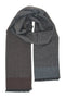 Brauner und grauer Double-Face-Schal Gianmarco Venturi 61021