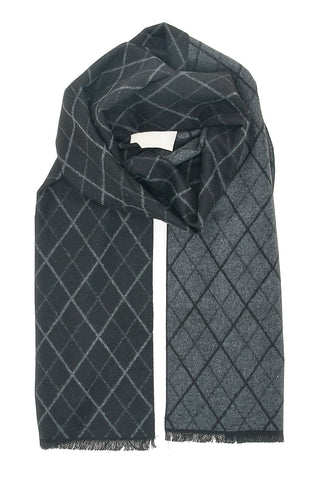 Sciarpa Nero e Grigio Double Face Gianmarco Venturi 61027