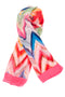Pashmina multicolor con fantasia zig-zag in tessuto leggero Coveri Collection 976SUISCIAR/149