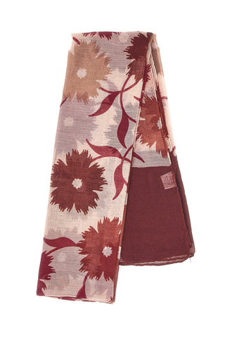 Pashmina Bordeaux Con Fantasia Florale Coveri SCIAR/149G
