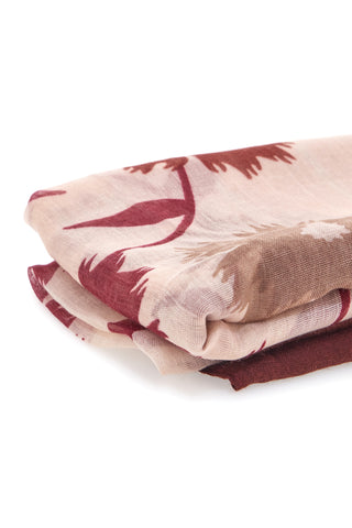 Pashmina Bordeaux Con Fantasia Florale Coveri SCIAR/149G