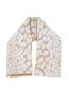 Beiger Schal mit Animal-Print Gianmarco Venturi CLASS 65470