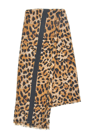 Foulard animalier con banda centrale nera Laura Biagiotti LB25W217-20