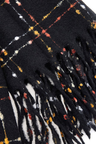 Roncato warmer, schwarz karierter Schal 46,003,52