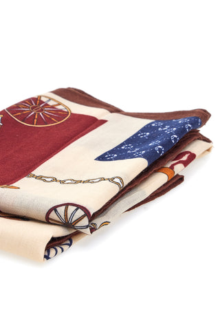 Foulard multicolore con stampa carrozza Roncato 46,003,30